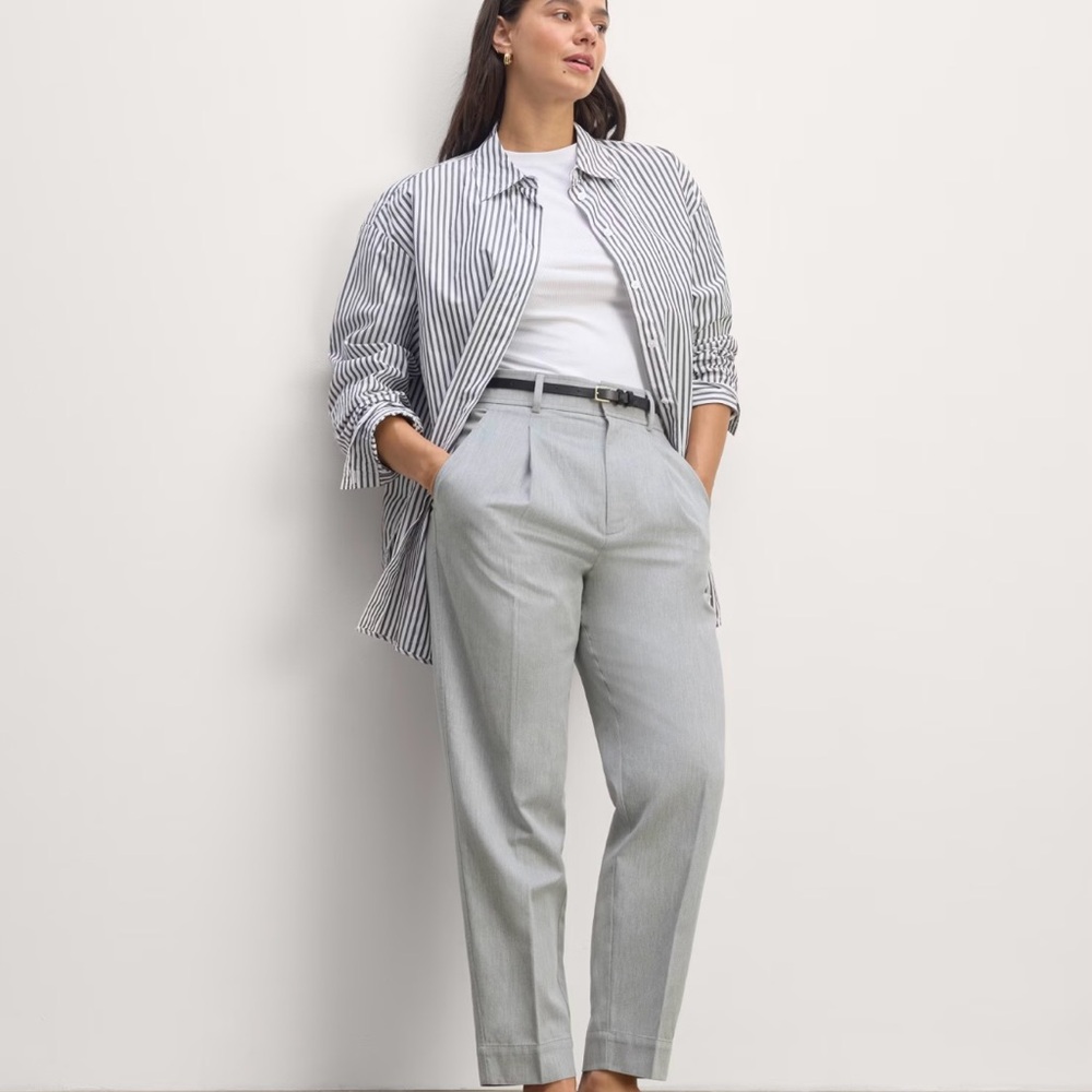 Everlane Gray Tapered Pants